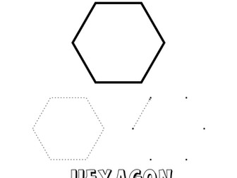Geometric shapes: Hexagon