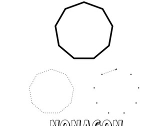 Geometric shapes: Nonagon