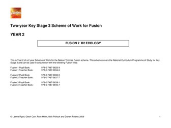KS3 Science: 2-Year Scheme of Work