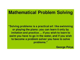 PROBLEM SOLVING STRATEGIES