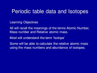 Isotopes