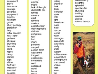 Story Writing - Trapped in a Cave