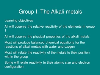 Alkali metals