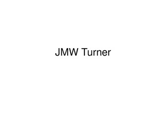 JMW Turner