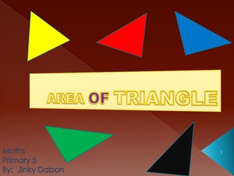 KS2 Introduction to Area of Triangles