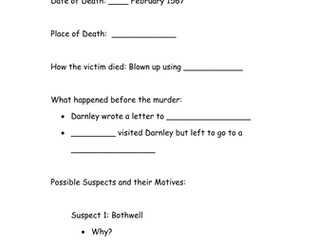 Crime Scene Investigation: Darnley's Murder