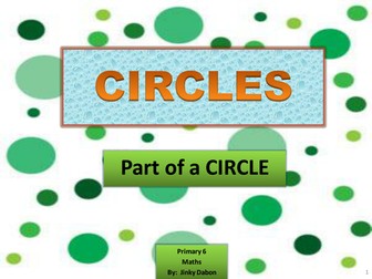 KS2 Introduction to Parts of a Circle