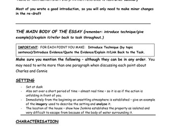 Uneasy Homecoming - Essay Plan