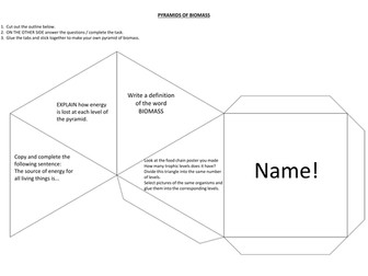 Make Your Own Pyramid of Biomass