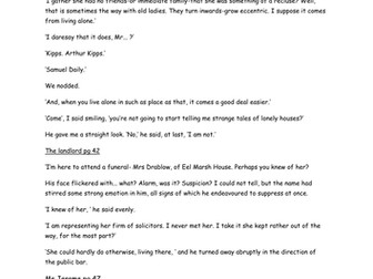 Extracts to explore silence in The Woman in Black