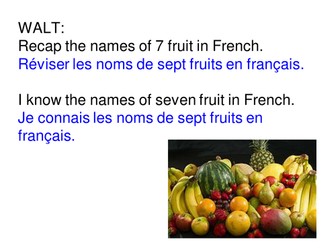Fruit in French