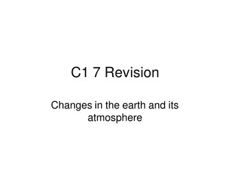 C1 Revision ppts- Metals, atmosphere and plant oil