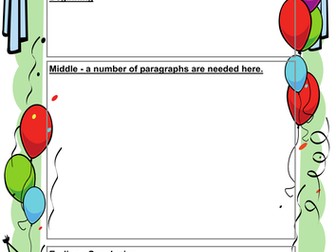 Story Writing - The Birthday Party