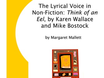 The Lyrical Voice in Non-Fiction: Think of an Eel