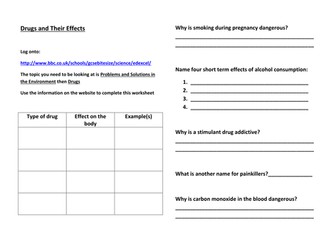 Drugs and their effects revision aid