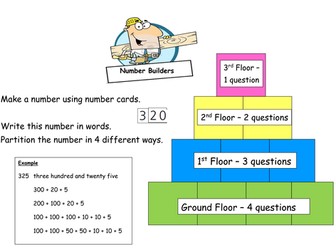Number Builder Worksheet