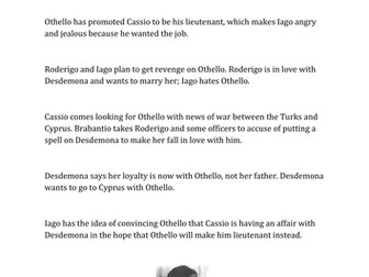 Othello: Printable Revision Summary: Act by Act