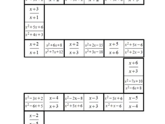 Simplifying algebraic Fractions