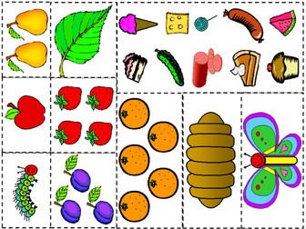 Very Hungry Caterpillar – pictures to accompany