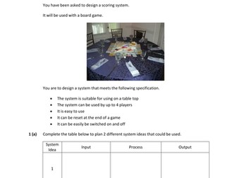 AQA Electronic Products 2012theme Example Question