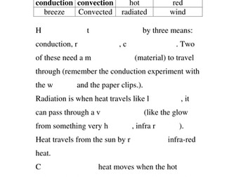 Conduction, Convection, Radiation.
