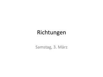 Richtungen