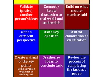 Role Cards for Critical Thinking skills