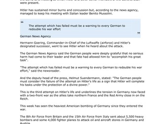 Germany GCSE History – Military Opposition