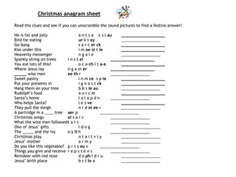 christmas anagrams