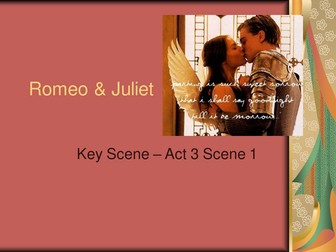 Romeo & Juliet: Death of Mercutio: Lesson Plan