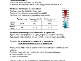 Edexcel P3 Topic 5 Particles in Action notes