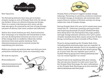 Mission:Explore Climate Week