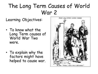 Long Term Causes of WW2