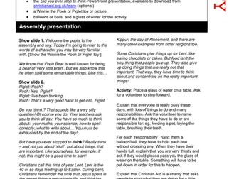 Lent assembly: Did you ever stop to think