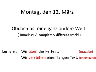 Lesson for Echo 3 gruen Kap 4 Einheit  Obdachlos