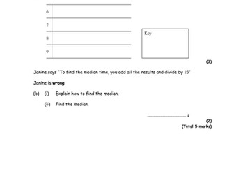 Stem and Leaf Diagrams Grade C Level 7