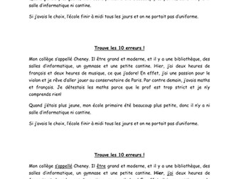 Tenses revision - school topic