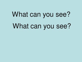 What Can You See? (sea Creatures)