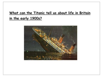 Titanic Scheme of Work