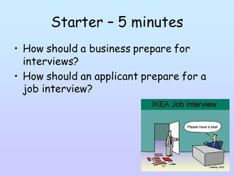 Recruitment and Selection: Interviews