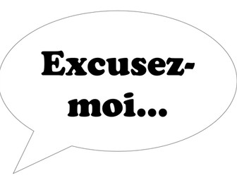 FRENCH CONVERSATIONSPEECH BUBBLES for display