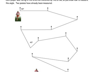 Rugby pass angles