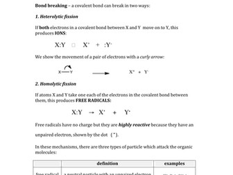 Three organic mechanisms for OCR 322