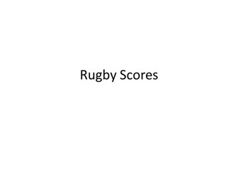 Rugby Scores