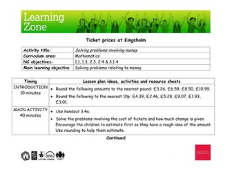 Solving problems involving money