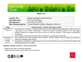 Design some Maori artwork tattoos