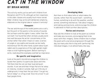 Cat in the Window: a poetry lesson by Brian Morse