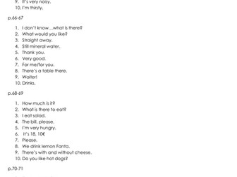 Spanish Food and Drink Carousel Lesson