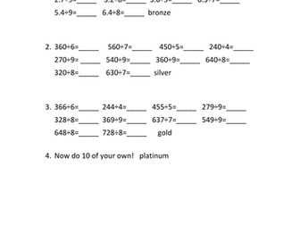 using known facts to divide mentally