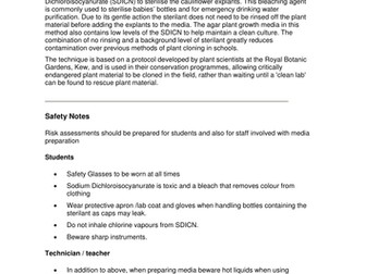 Cloning cauliflowers